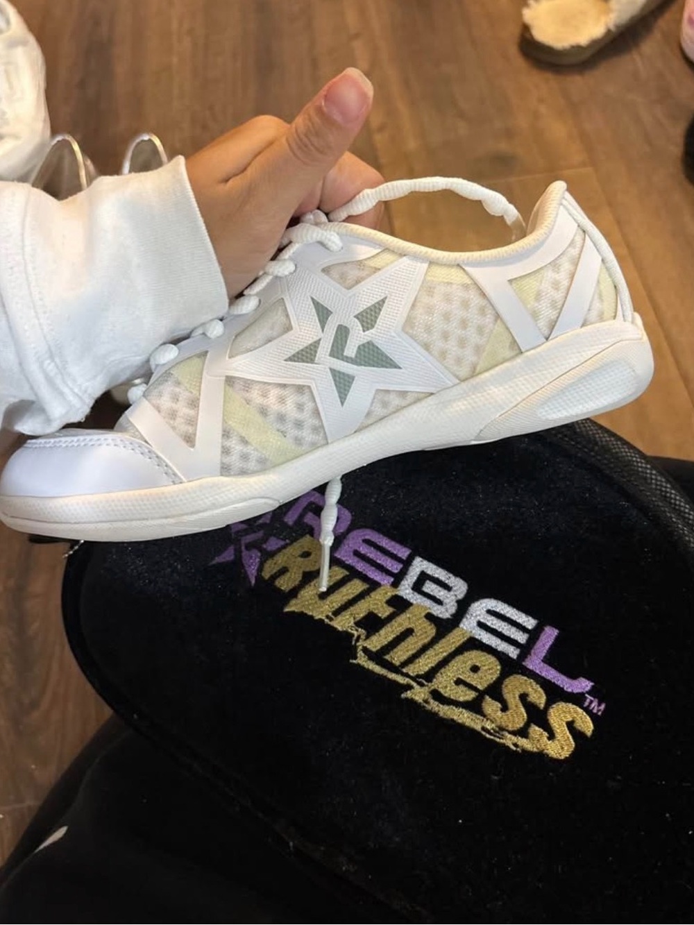 rebels Star White Athletic Sneaker for Women